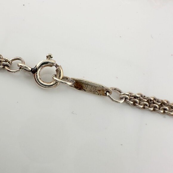 Tiffany & Co Thick Infinity Double Chain Pendant and Necklace in Sterling SIlver - Picture 8 of 10